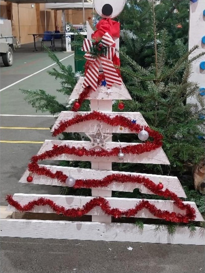 sapin en palette blanche par le CME en 2024