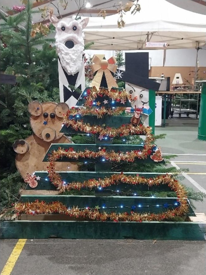 sapin en palette verte par le CME en 2024
