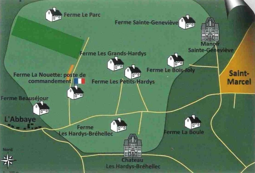carte maquis saint-marcel 1944